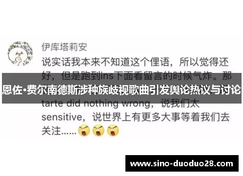 恩佐·费尔南德斯涉种族歧视歌曲引发舆论热议与讨论